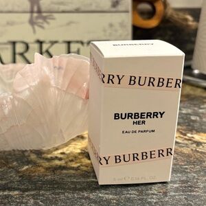 BURBERRY HER 0.16 fl oz / 5 ml MINIATURE NWT Luxury Fragrance Travel Gifts